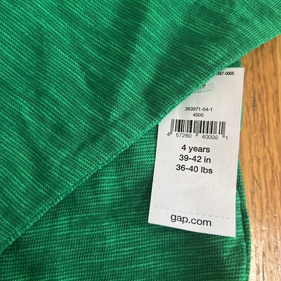 Gap NWT Lot of 2. Heathered Henley Long Sleeve Tees. Green & Light Blue - Picture 9 of 13
